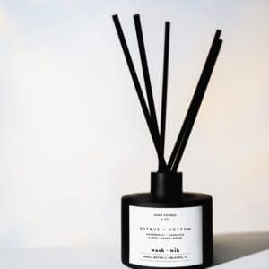 Citrus + Cotton Reed Diffuser With Reeds - Matte Black