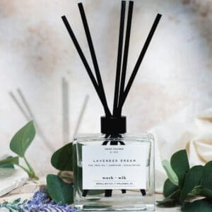 Lavender Dream Clear Reed Diffuser With Reeds