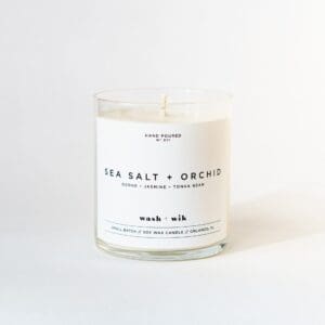 Sea Salt + Orchid Soy Wax Candle