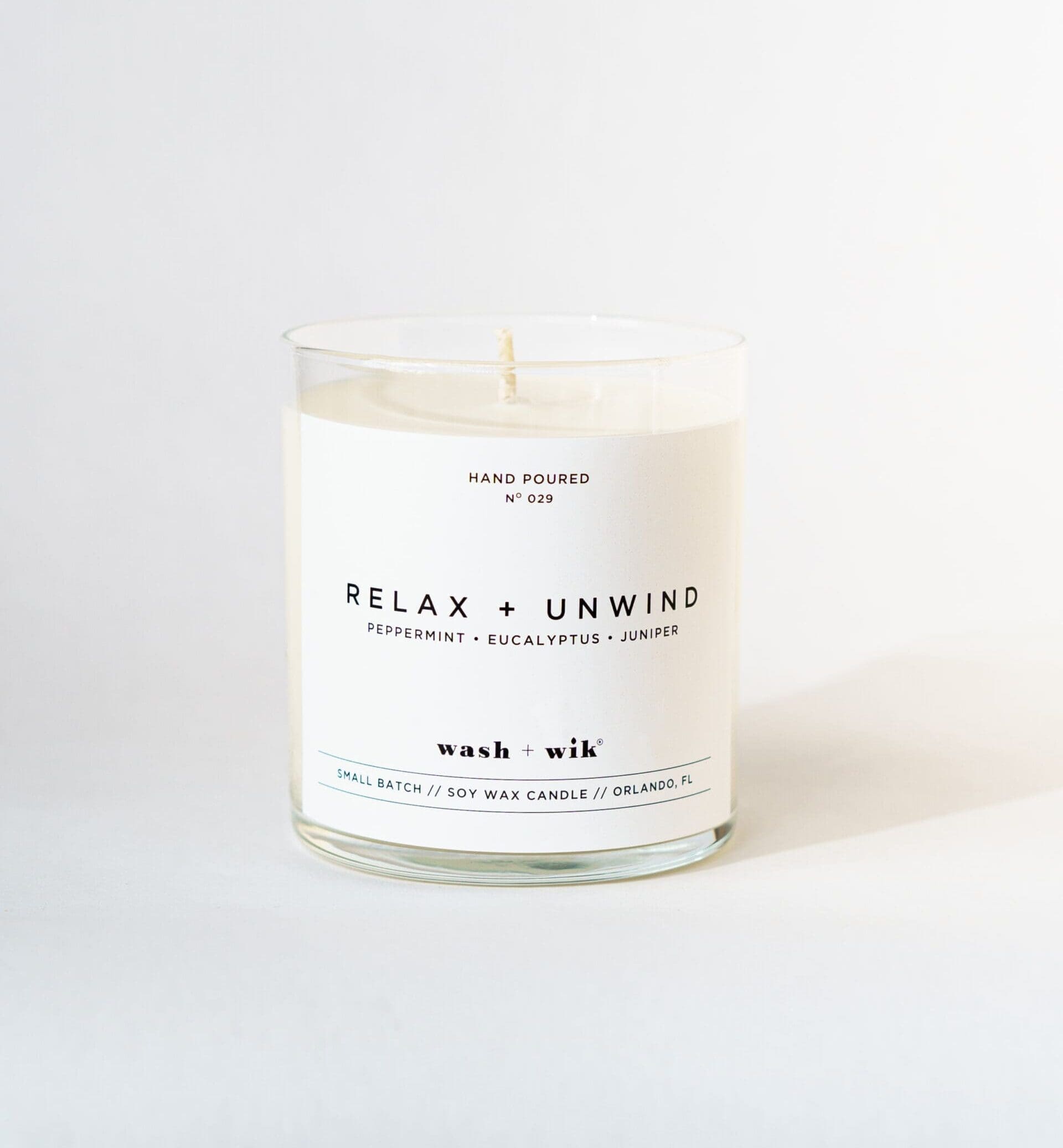 Relax + Unwind Soy Wax Candle