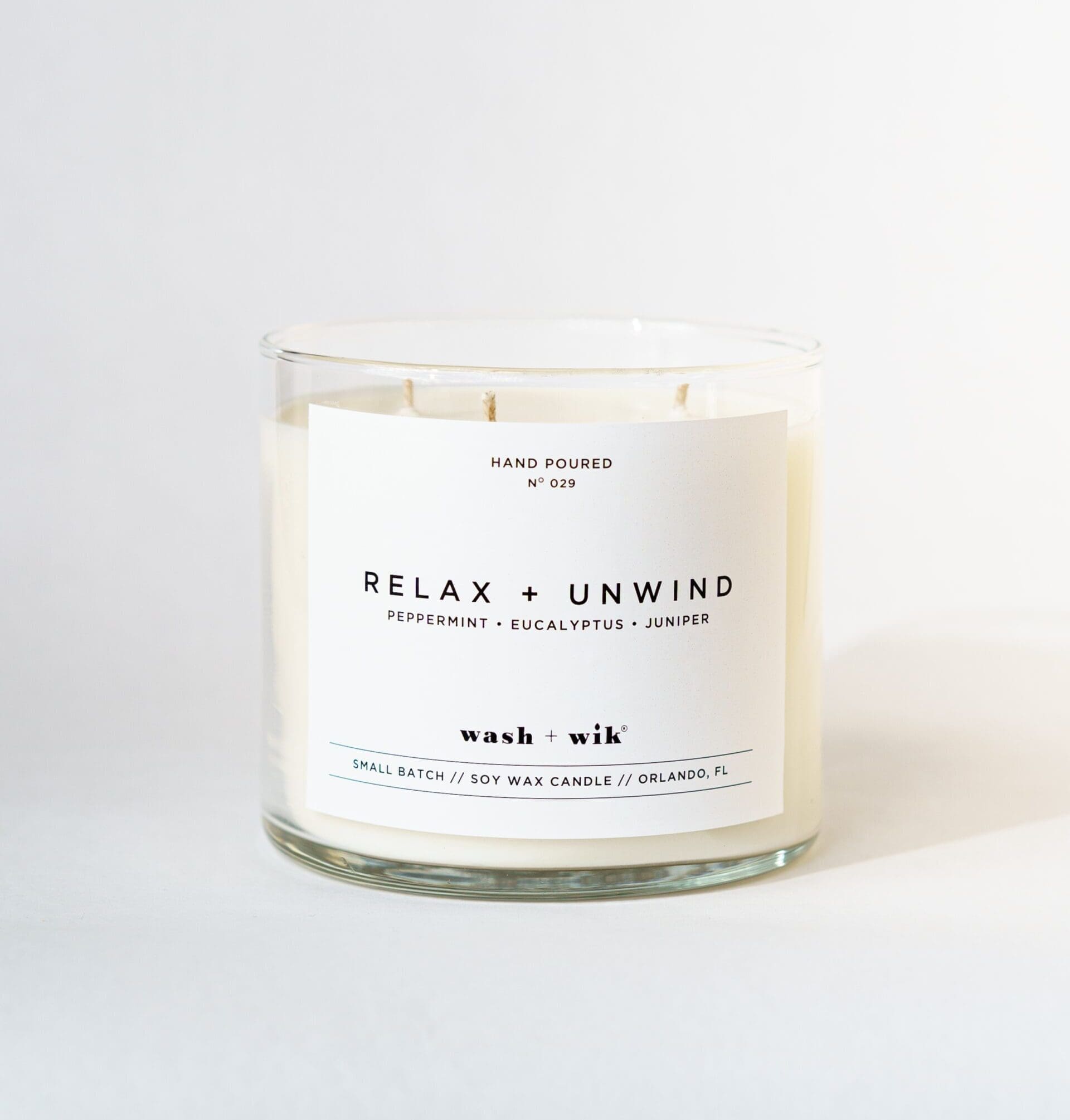 Relax + Unwind Soy Wax Candle - Image 2