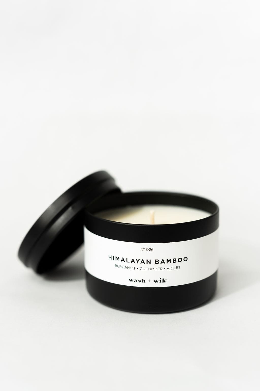 Soy Wax Candle, lid leaning on the side