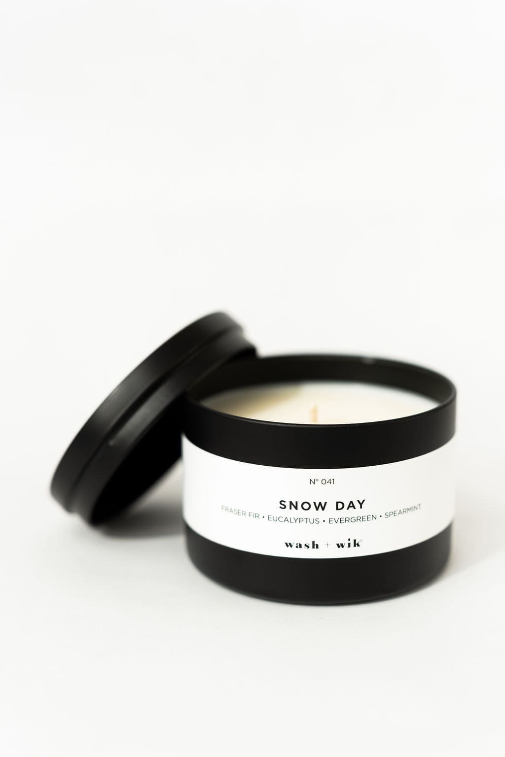 Soy Wax Candle, lid leaning on the side